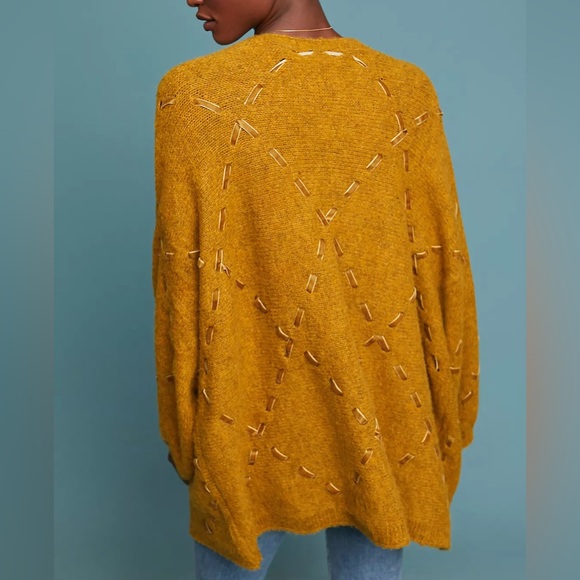 Anthropologie Janet Ribbon Cardigan - Picture 2 of 6